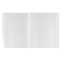 Папка с 20 вкладышами А4, 500 мкм, Calligrata, текстура "песок", белая