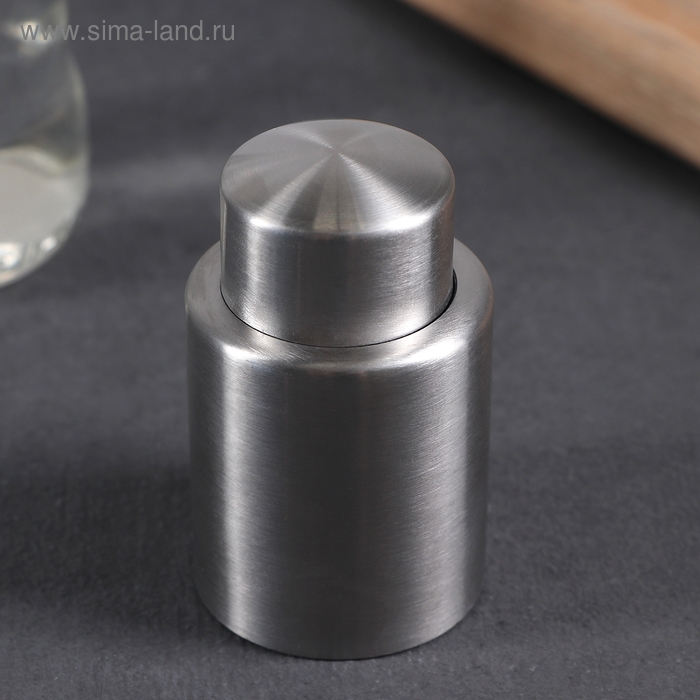 Пробка вакуумная &laquo;Профи&raquo;, 4,5&times;7 см, цвет серебристый