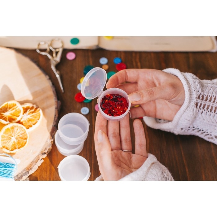 Контейнеры для хранения мелочей, d = 4,5 &times; 2,2 см, 4 шт