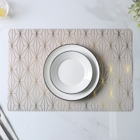 Салфетки сервировочные на стол Доляна &laquo;Милли&raquo;, 4 шт, 30&times;45 см, цвет серый