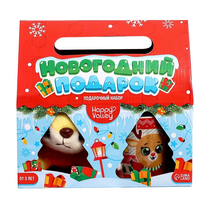 Подарочный набор кружка с игрушкой &laquo;Новогодний подарок&raquo;, МИКС