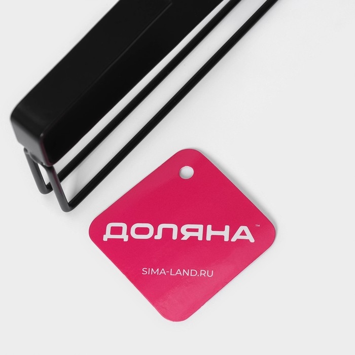 Держатель для бумажных полотенец подвесной Доляна &laquo;Лофт&raquo;, 20,6&times;3&times;10,1 см, цвет чёрный