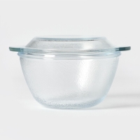 Форма стеклянная для запекания &laquo;Горшочек с крышкой&raquo;, d=18 см, h=12,5 см