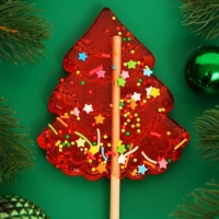 Карамель на палочке "Ёлочка Биг", красная, 55 г