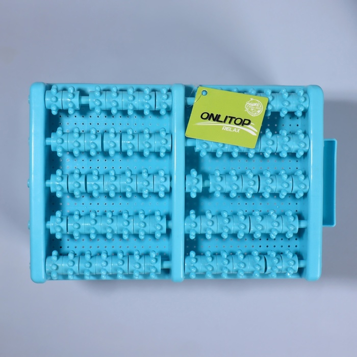 Массажёр для ног, 26,5 &times; 17 &times; 13 см, на подставке, цвет голубой