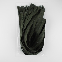 Молния &laquo;Трактор&raquo;, №8, разъёмная, 2 замка, замки автомат, 120 см, цвет хаки, цена за 1 штуку