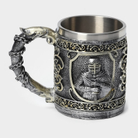 Кружка &laquo;Рыцарь&raquo;, 400 мл, серебристый