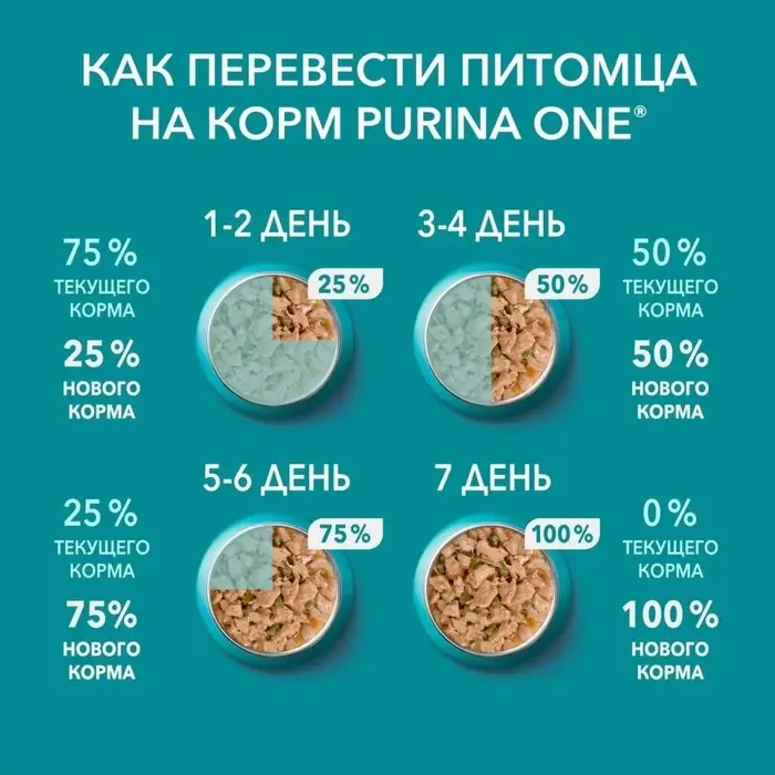 Влажный корм Purinа One для кошек, курица/морковь, 75 г