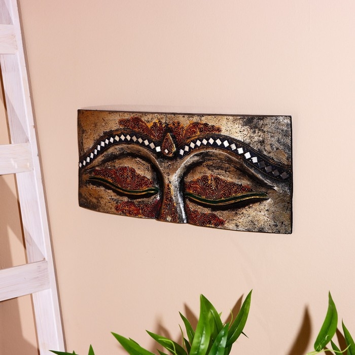 Панно настенное "Глаза" албезия, микс, 50х2х20 см