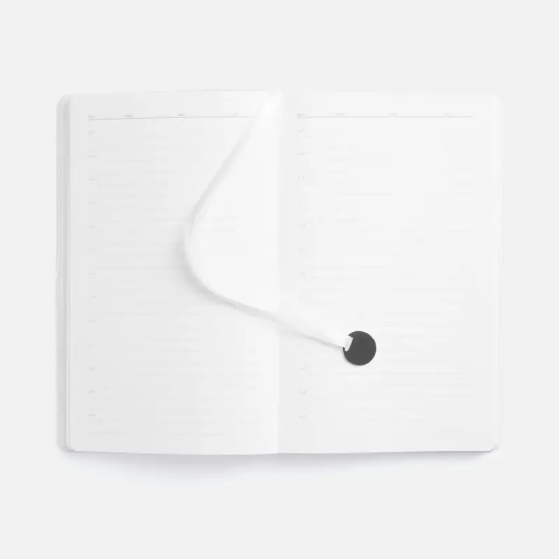 Ежедневник Waltz, недатированный, белый