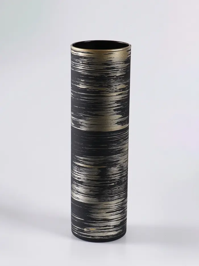 Ваза &laquo;Эстетика&raquo;, h=26 см, стекло, чёрная