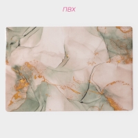 Салфетки сервировочные на стол Доляна &laquo;Мрамор&raquo;, 4 шт, 30&times;45 см, цвет серый