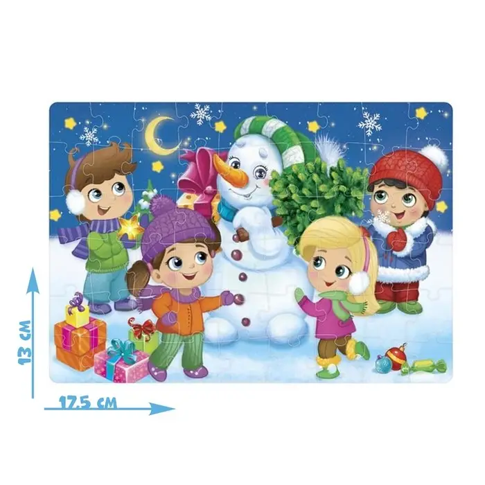 Пазл детский &laquo;Новогодние радости&raquo;, 54 элемента