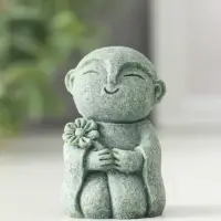 Сувенир песчаник "Буддийские монахи" набор 3 шт 3,2х3,5х6,2 см