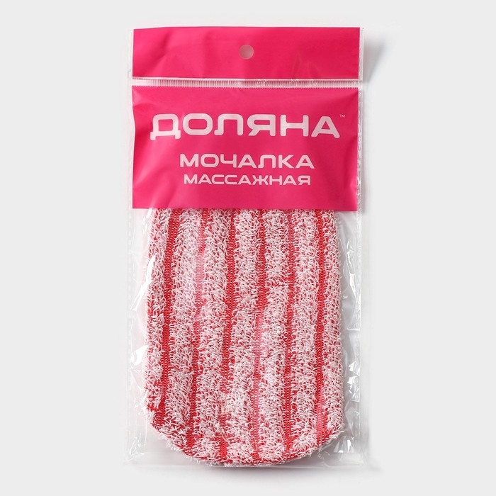 Мочалка - варежка для тела массажная Доляна, 19&times;11 см, жёсткая, цвет МИКС