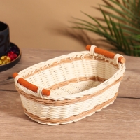 Корзина плетеная 25,5х16х8 см +/- 3 см  ротанг