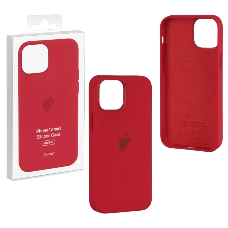 Чехол iPh 13 Mini Silicon Case 100% ORG Red