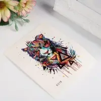 Переводная тату на тело цветная &laquo;Тигр&raquo;, 10&times;8 см