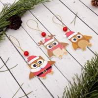 Подвеска новогодняя &laquo;Совята&raquo;, МИКС