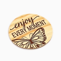 Ваза для цветов с подставкой &laquo;Enjoy every moment&raquo; пластиковая, 18,5 х 6 см