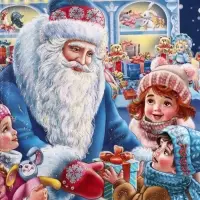 Подарочная коробка новогодняя &laquo;Новогодняя карусель&raquo;, фигурная, 160&times;75&times;260 см