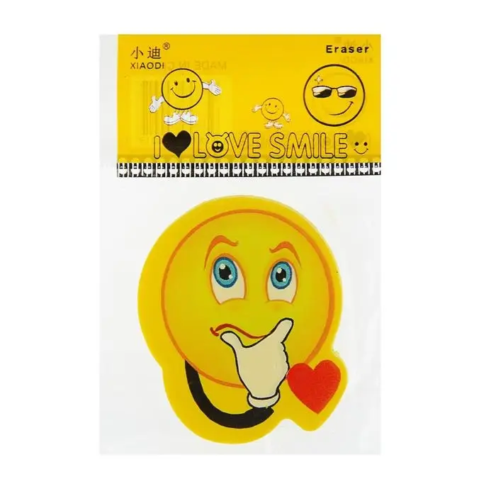 Ластик фигурный "Смайл", МИКС (штрихкод на штуке)