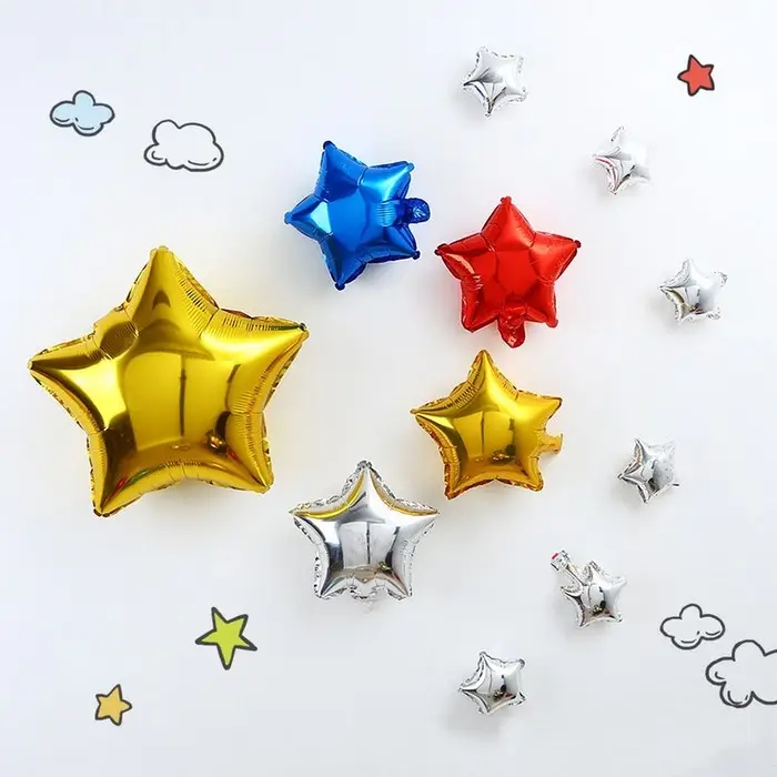 Воздушный шар фольгированный 18" &laquo;Звезда&raquo;, золотой