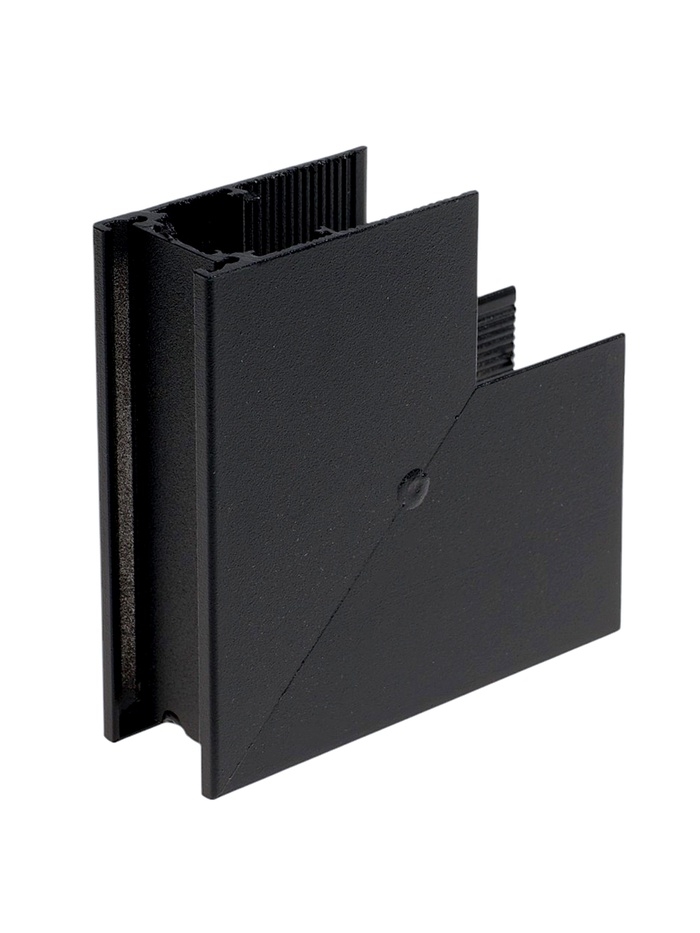 Коннектор угловой для магнитного шинопровода, серия "Broad", открытый монтаж, алюминий