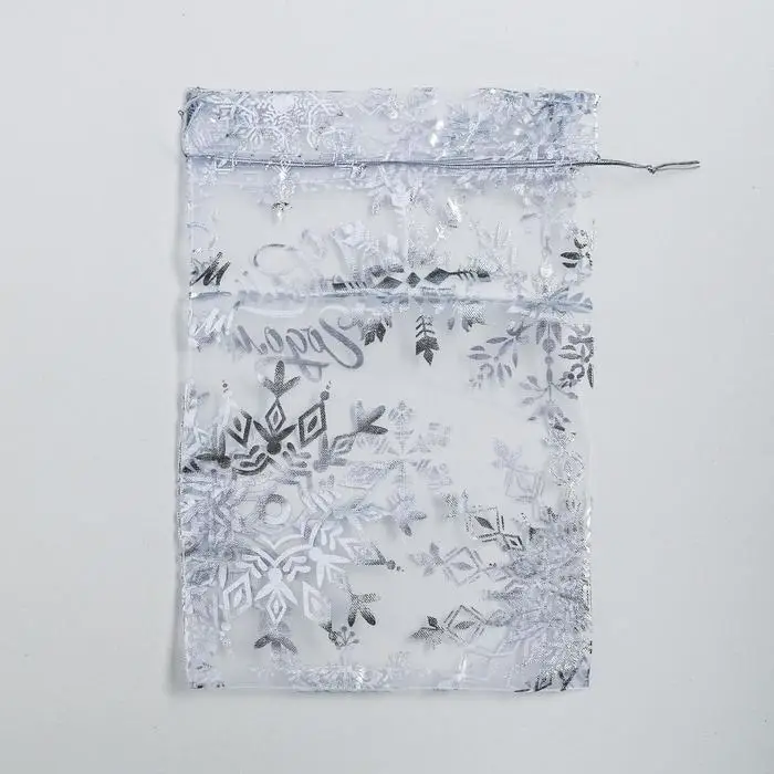 Мешочек подарочный органза &laquo;С Новым годом!&raquo;, 20 х 30 см +/- 1.5 см