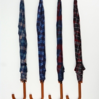 Зонт полуавтоматический &laquo;Клетка&raquo;, 8 спиц, R = 48/55 см, D = 110 см, цвет МИКС