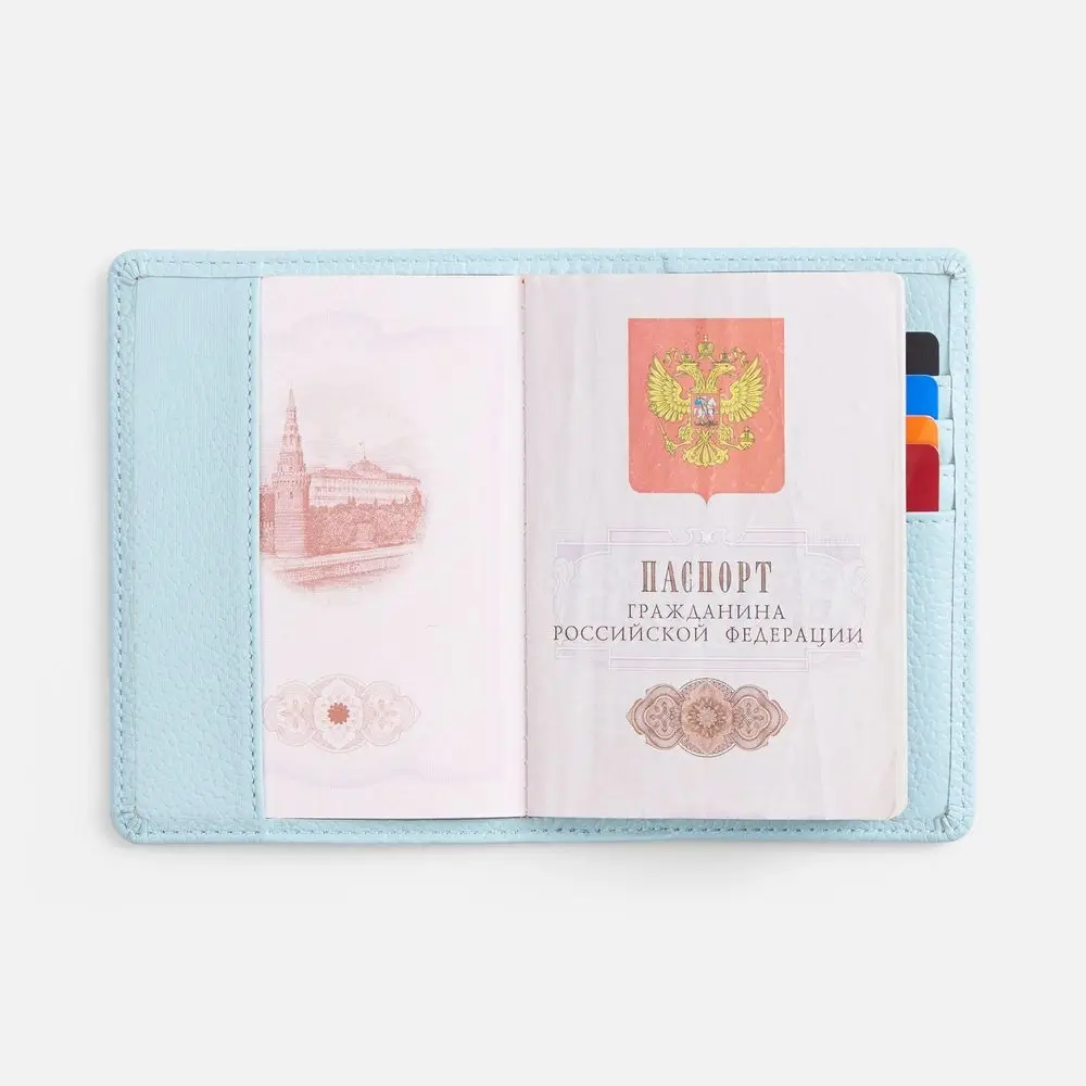Обложка для паспорта Unison, голубая
