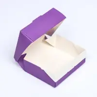 Контейнер на вынос, сиреневый, 10&times;8&times;3.5 см