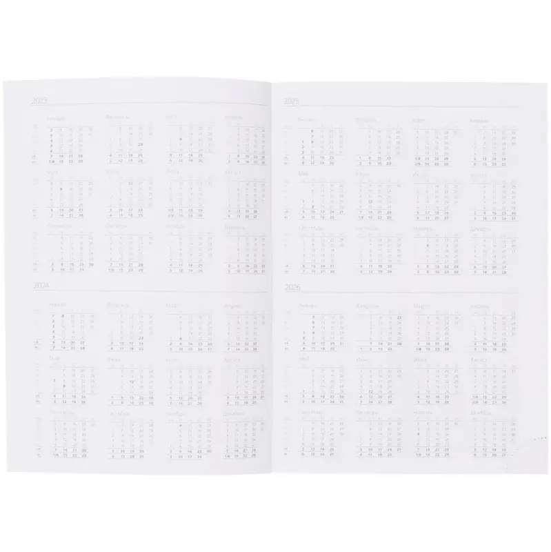 Ежедневник Favor Metal, недатированный, красный