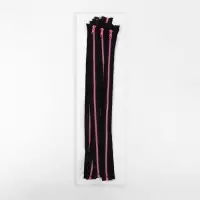 Молния &laquo;Трактор&raquo;, №5, разъёмная, замок автомат, 50 см, чёрная, розовая