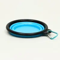 Миска силиконовая, складная, 250 мл, 11 см, синяя