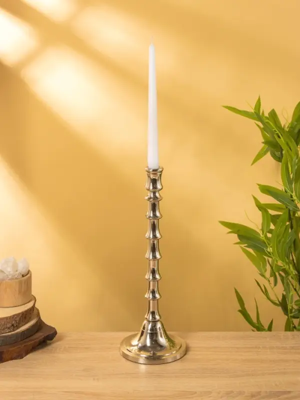 Подсвечник "Весенняя капель" алюминий 38 см