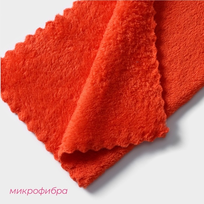 Салфетка для уборки Доляна, микрофибра, влаговпитывающая, 30&times;30 см, цвет МИКС