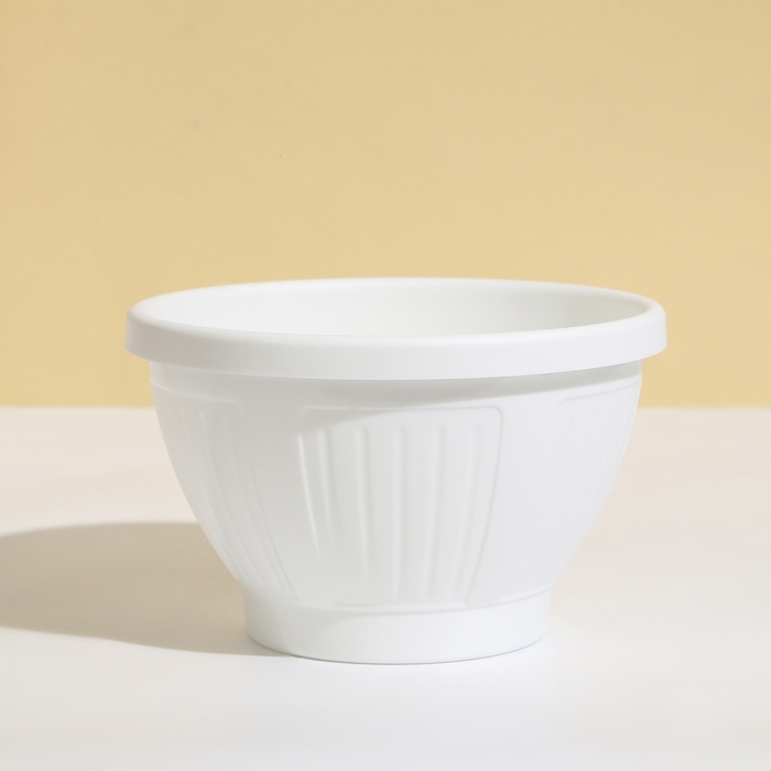 Кашпо подвесное, 2 л, пластик, белое