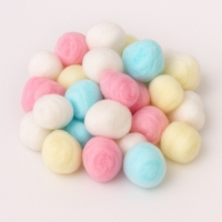 Наполнитель хлопковый для грызунов, разноцветный, 50 шариков