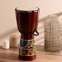 Сувенирный музыкальный инструмент "Барабан Джембе" 40х18х18 см