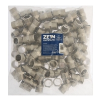 Ниппель ZEIN, 1/2", наружная резьба, никелированная латунь, фасовка 100 шт.