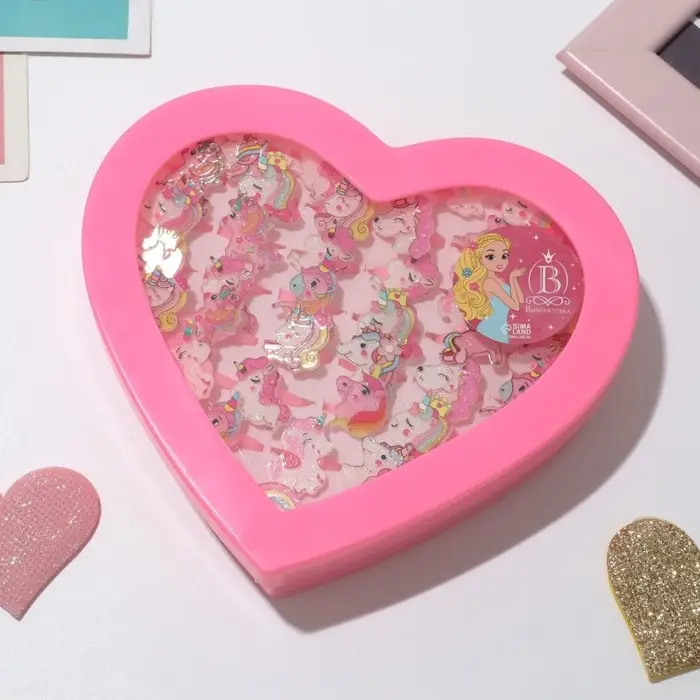 Кольцо &laquo;Выбражулька&raquo; волшебный единорог, форма МИКС, цветное, безразмерное