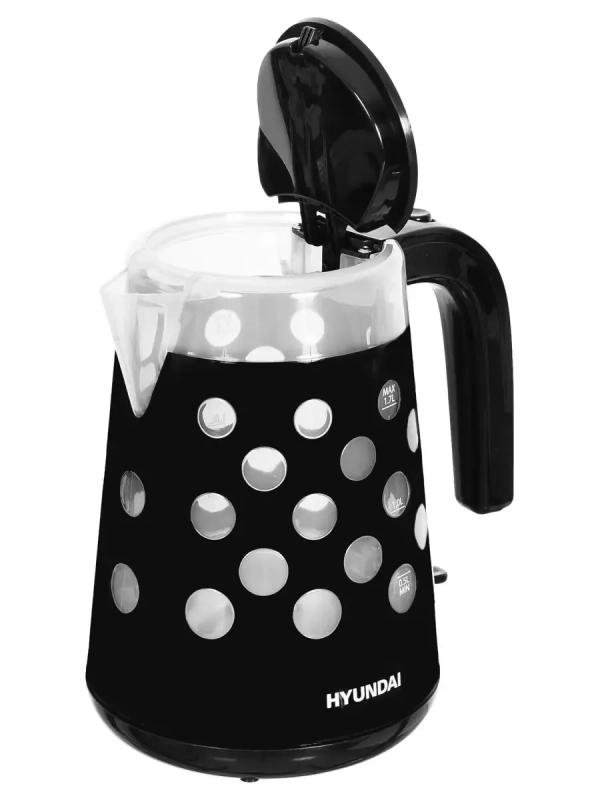 Чайник HYK-G2012 1,7л 2000Вт черный (пластик)