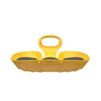 Санки-ледянки с мягкой сидушкой &laquo;Вираж&raquo;, желтые, 39&times;37см