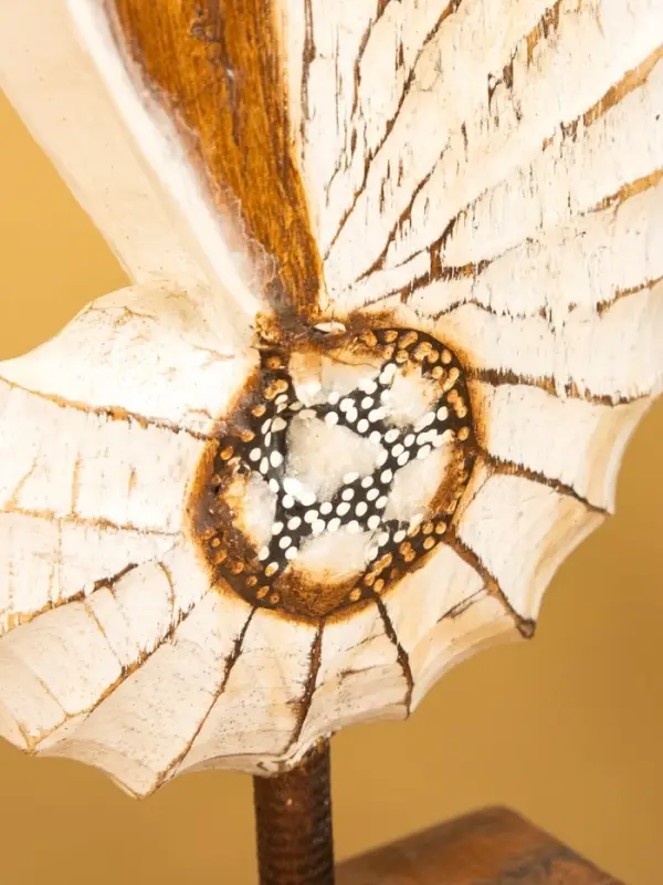 Набор сувенирный "Раковины" дерево (h - 35.30 и 25 см), цв. бежевый