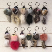 Пушистик на кольце "Милашка" 4,5 х 4,5 х 12,5 см, цвета МИКС