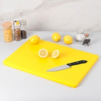 Доска профессиональная разделочная Доляна, 60&times;40&times;1,8 см, цвет жёлтый