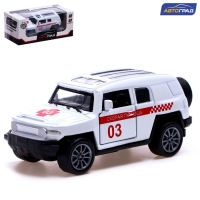 Машина металлическая &laquo;Скорая помощь&raquo;, инерционная, открываются двери, масштаб 1:48, цвет белый