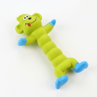 Игрушка пищащая для собак из латекса "Обезьянка", 21 см, зелёная