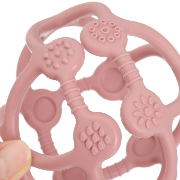 Прорезыватель силиконовый &laquo;Сфера&raquo;, цвет розовый, Mum&Baby